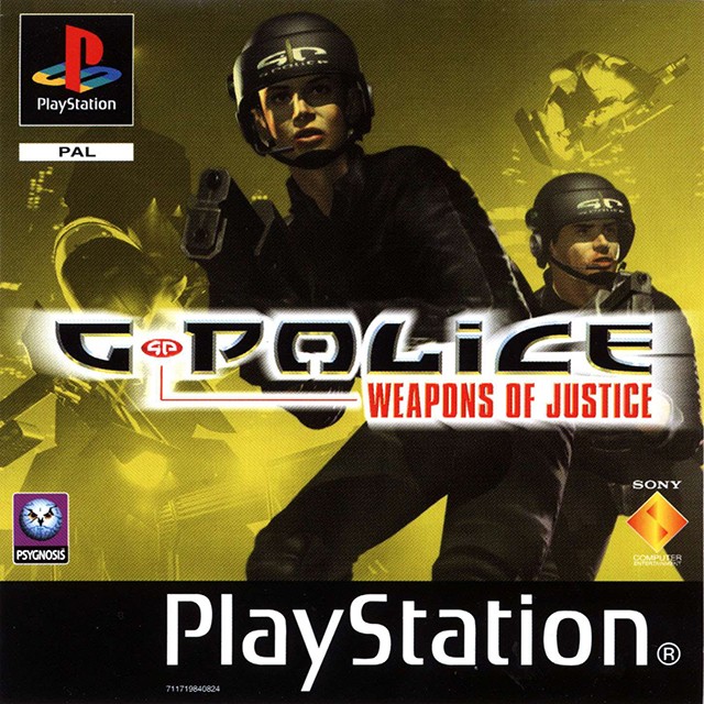 Front boxart of the game G-Police - Weapons of Justice (Spain) on Sony Playstation