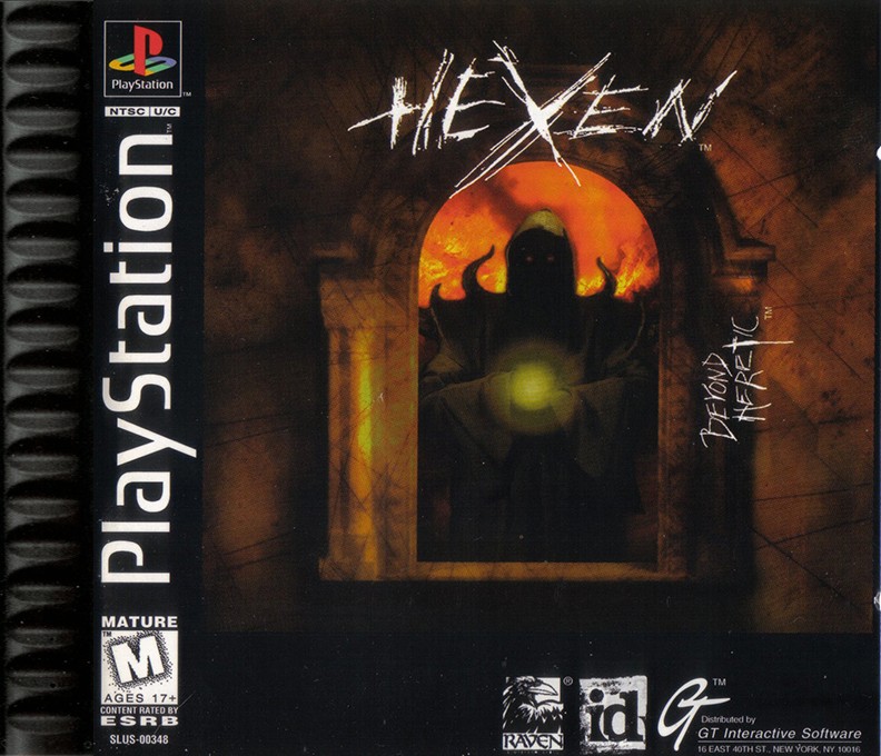Front boxart of the game Hexen - Beyond Heretic (United States) on Sony Playstation