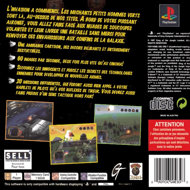 Back boxart of the game Invasion From Beyond (France) on Sony Playstation