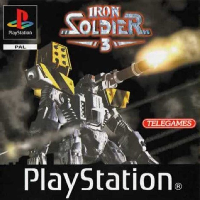 Front boxart of the game Iron Soldier 3 (Europe) on Sony Playstation