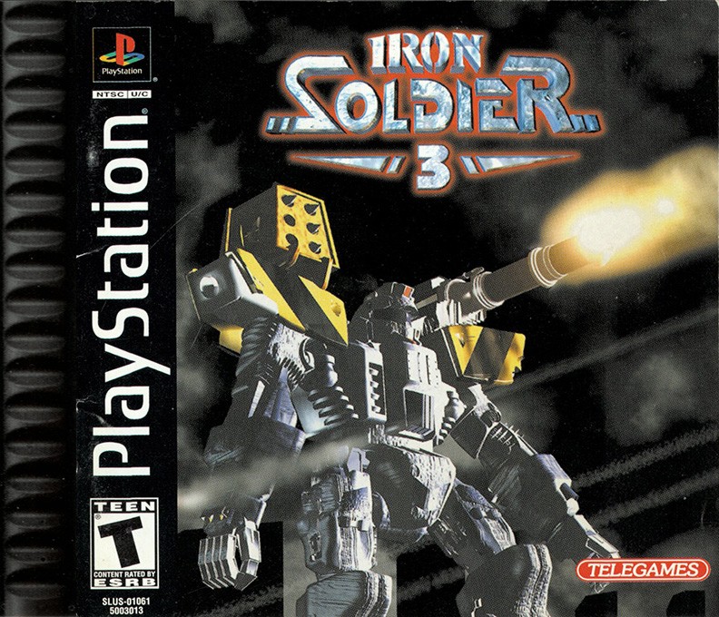 Front boxart of the game Iron Soldier 3 (United States) on Sony Playstation