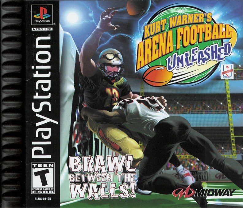 Front boxart of the game Kurt Warner's Arena Football Unleashed (United States) on Sony Playstation