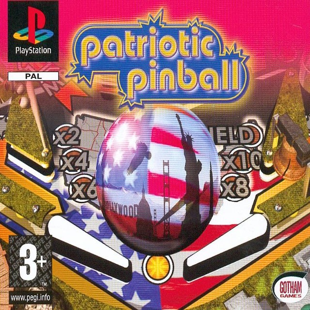 Front boxart of the game Patriotic Pinball (Europe) on Sony Playstation