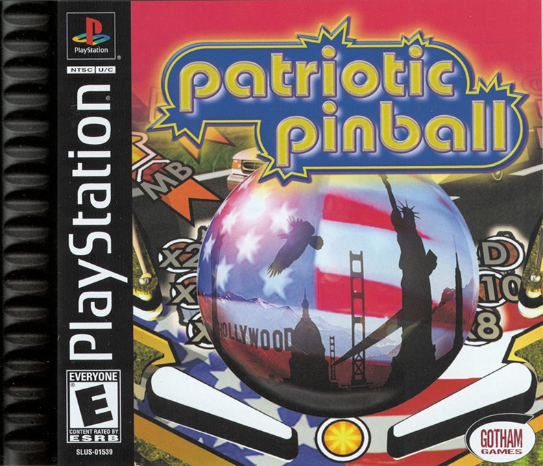 Front boxart of the game Patriotic Pinball (United States) on Sony Playstation