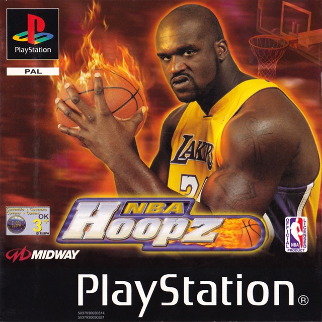Front boxart of the game NBA Hoopz (Europe) on Sony Playstation
