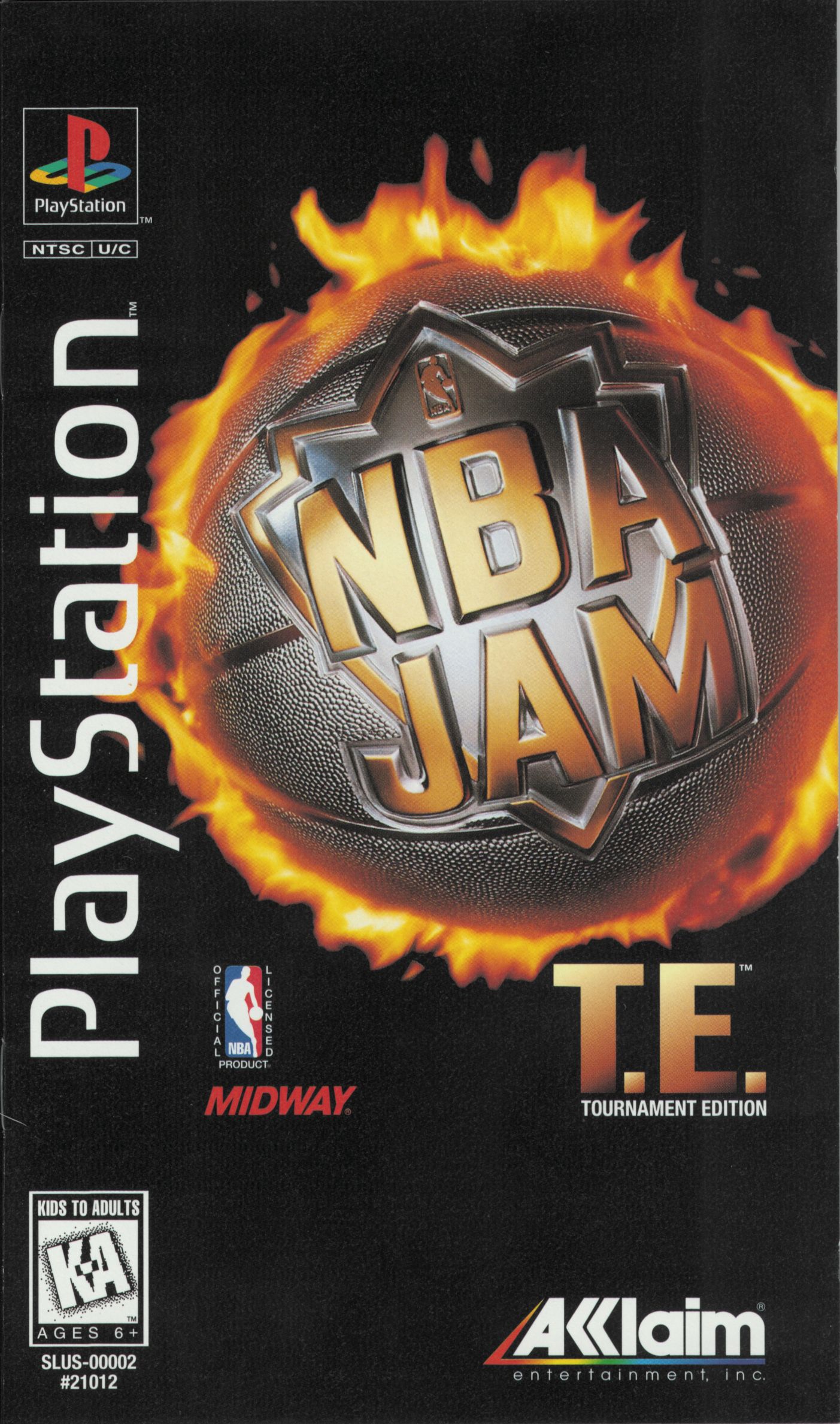 Front boxart of the game NBA Jam Tournament Edition (United States) on Sony Playstation