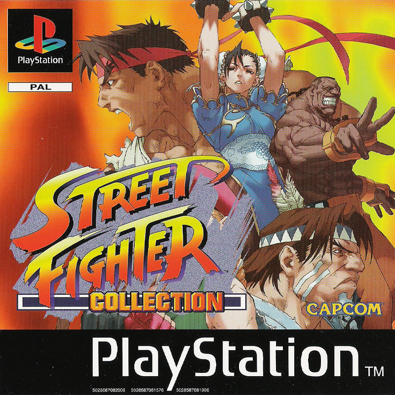 Front boxart of the game Street Fighter Collection (Europe) on Sony Playstation