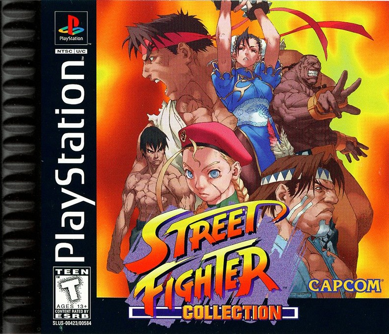 Front boxart of the game Street Fighter Collection (United States) on Sony Playstation