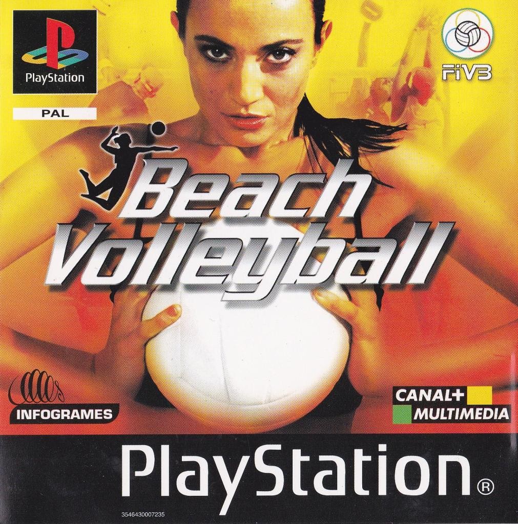 Front boxart of the game Power Spike Pro Beach Volleyball (Europe) on Sony Playstation