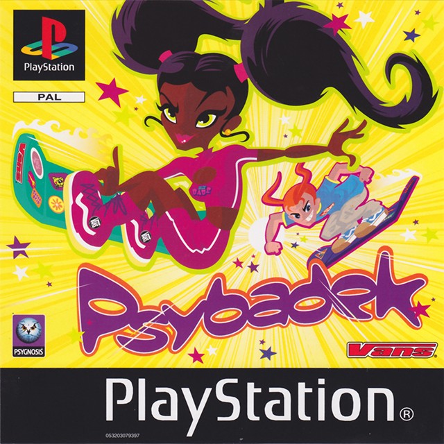 Front boxart of the game Psybadek (Europe) on Sony Playstation