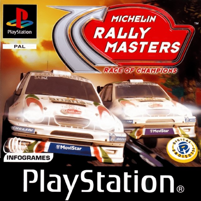 Front boxart of the game Michelin Rally Masters - Race of Champions (Europe) on Sony Playstation