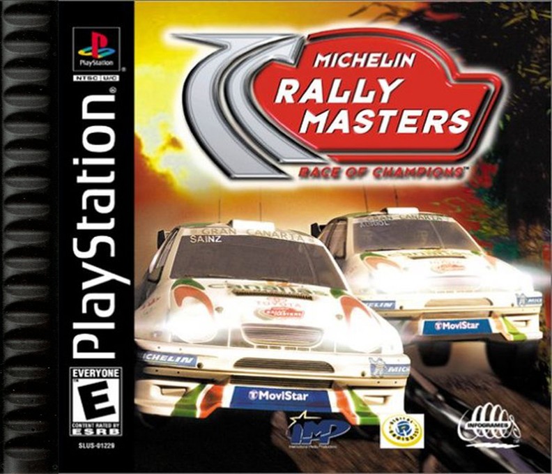Front boxart of the game Michelin Rally Masters - Race of Champions (United States) on Sony Playstation