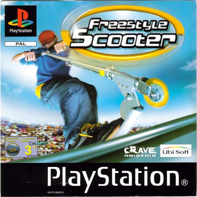 Front boxart of the game Razor Freestyle Scooter (Europe) on Sony Playstation