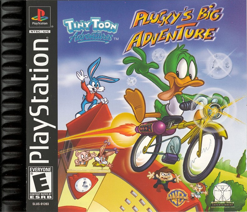 Front boxart of the game Tiny Toon Adventures - Plucky's Big Adventure (United States) on Sony Playstation
