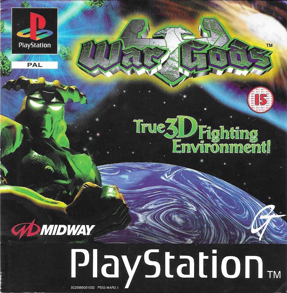 Front boxart of the game War Gods (Europe) on Sony Playstation