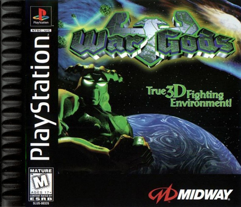 Front boxart of the game War Gods (United States) on Sony Playstation