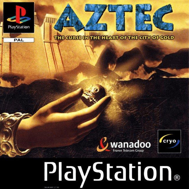 Front boxart of the game Aztec - The Curse in the Heart of the City of Gold (Europe) on Sony Playstation