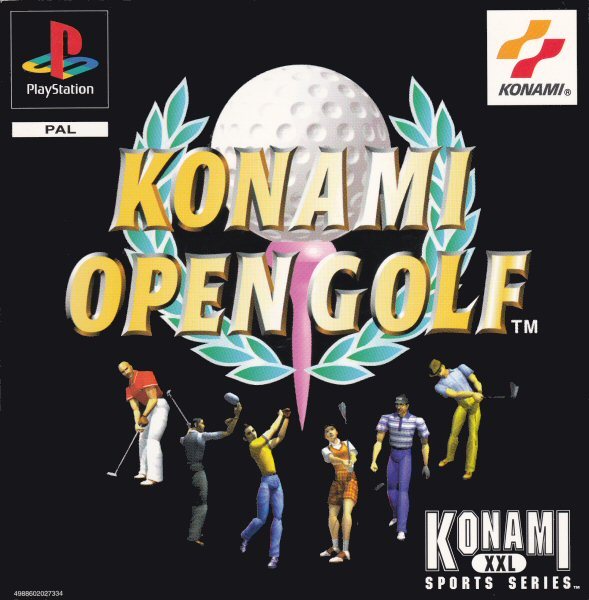 Front boxart of the game Konami Open Golf (Europe) on Sony Playstation
