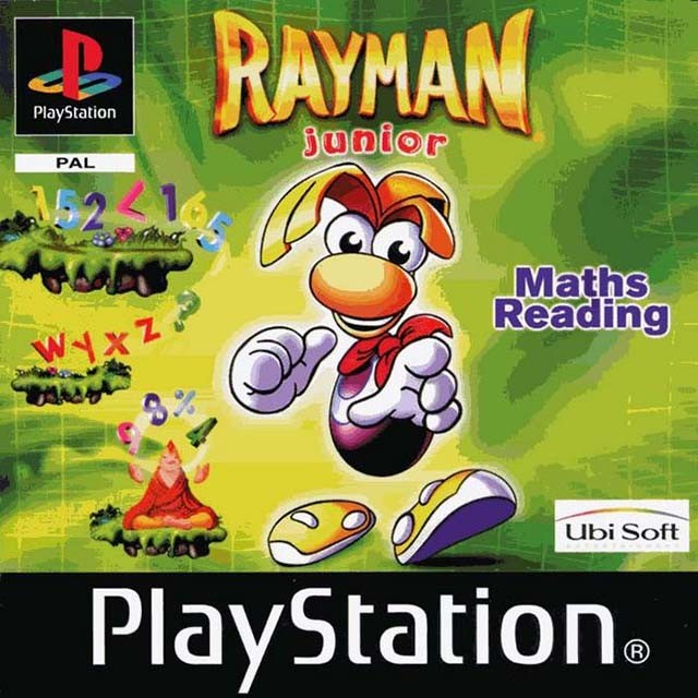 Front boxart of the game Rayman Brain Games (Europe) on Sony Playstation