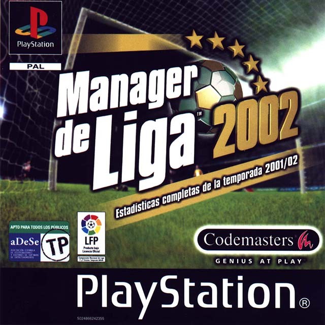 Front boxart of the game Manager de Liga 2002 (Spain) on Sony Playstation