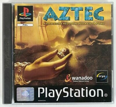 Front boxart of the game Aztec - Maledizione Nel Coure della Citta D'oro (Italy) on Sony Playstation