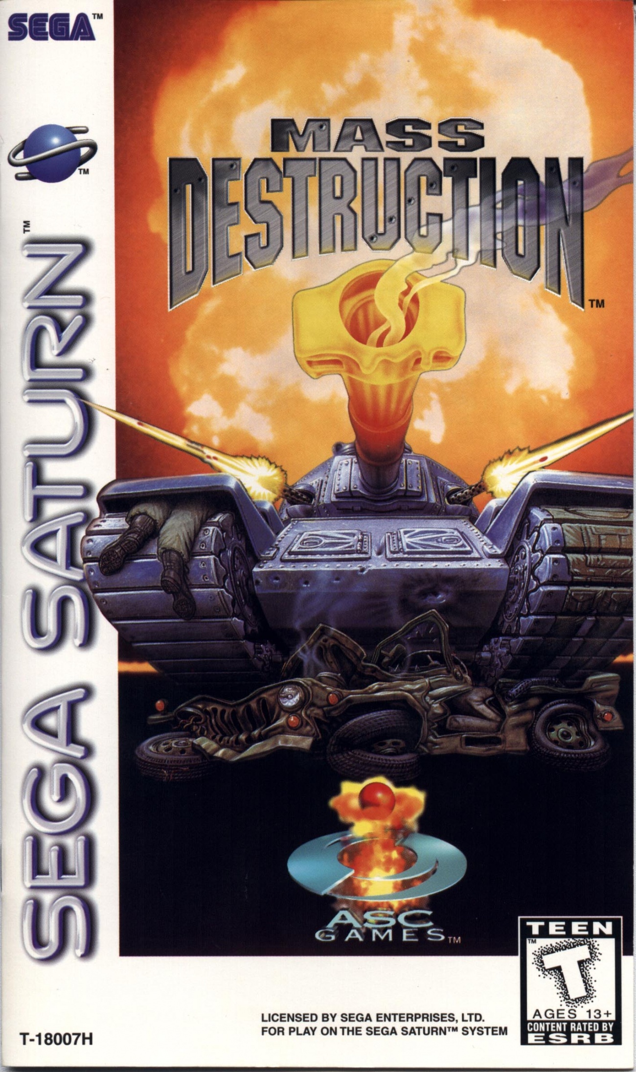 Mass Destruction Boxarts For Sega Saturn The Video Games Museum