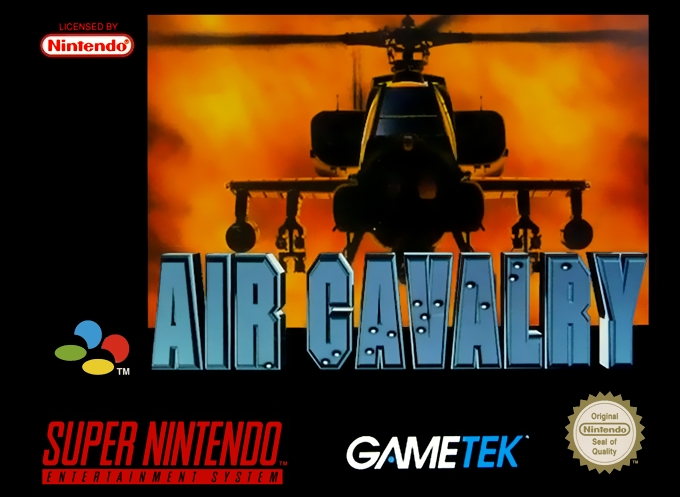 Front boxart of the game Air Cavalry (Europe) on Nintendo Super NES