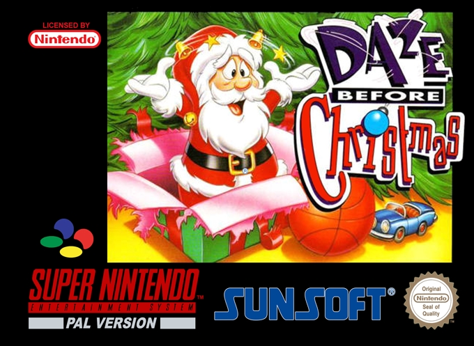 Front boxart of the game Daze Before Christmas (Europe) on Nintendo Super NES