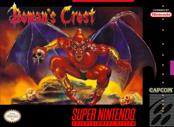 Front boxart of the game Demon's Crest (United States) on Nintendo Super NES