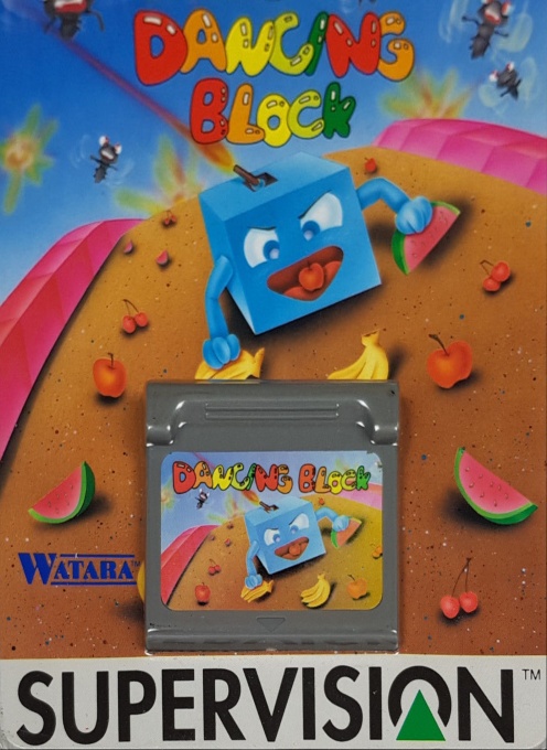 Front boxart of the game Dancing Block on Watara Supervision