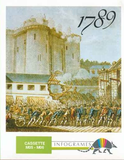 Front boxart of the game 1789 (France) on Thomson TO8