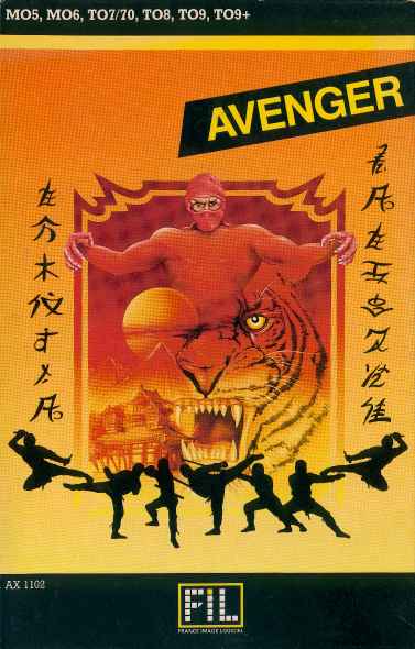 Front boxart of the game Avenger (France) on Thomson TO8
