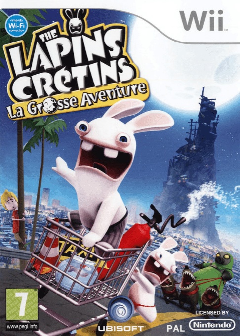 Front boxart of the game Rabbids Go Home (France) on Nintendo Wii