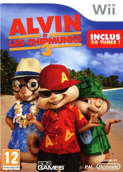 Front boxart of the game Alvin and the Chipmunks - Chipwrecked (France) on Nintendo Wii