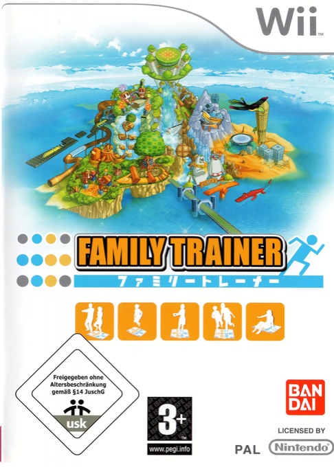 Front boxart of the game Family Trainer (Europe) on Nintendo Wii