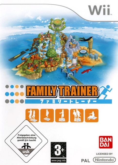 Front boxart of the game Family Trainer (France) on Nintendo Wii