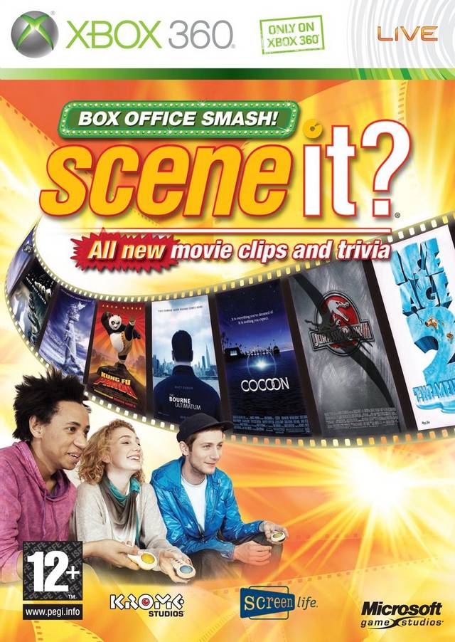 Front boxart of the game Scene It? Box Office Smash (Europe) on Microsoft Xbox 360