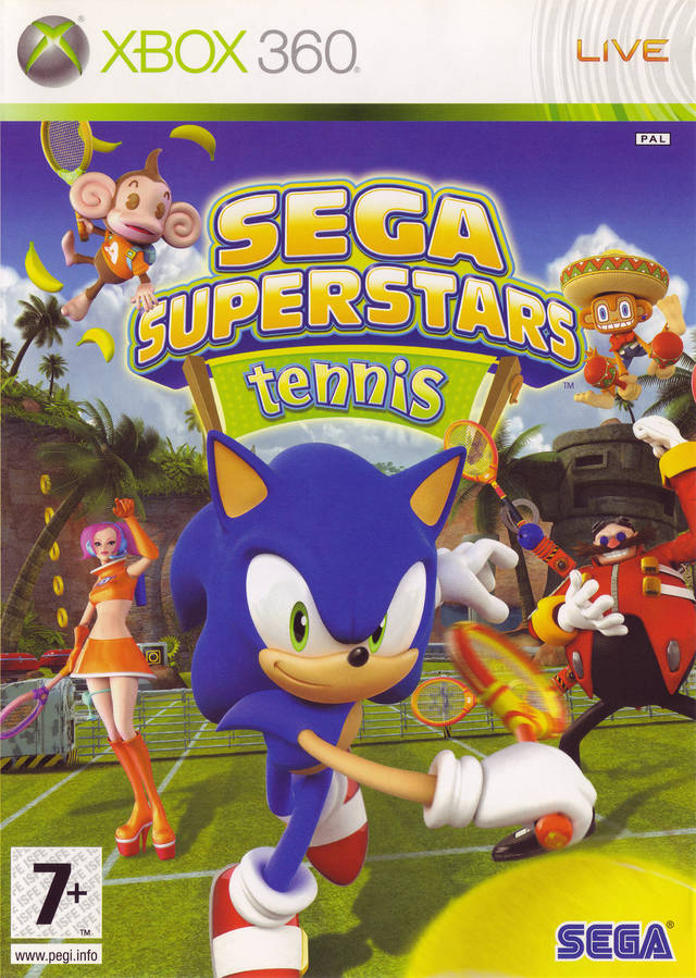 Front boxart of the game Sega Superstars Tennis (Europe) on Microsoft Xbox 360