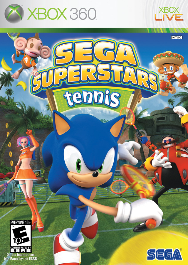 Front boxart of the game Sega Superstars Tennis (United States) on Microsoft Xbox 360