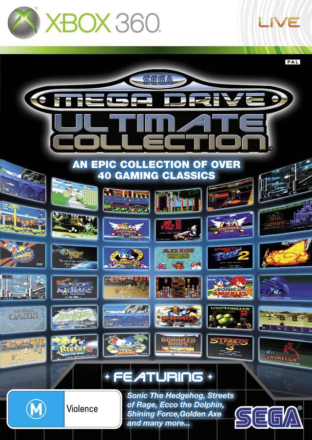 Front boxart of the game Sega Mega Drive Ultimate Collection (Australia) on Microsoft Xbox 360
