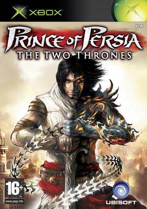 Front boxart of the game Prince of Persia - The Two Thrones (Europe) on Microsoft Xbox