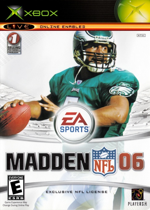 Front boxart of the game Madden NFL 06 (United States) on Microsoft Xbox