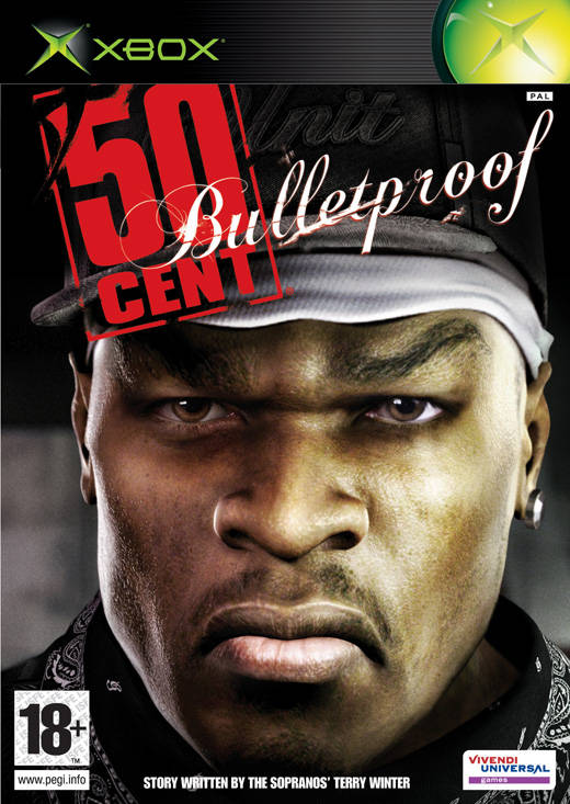 Front boxart of the game 50 Cent - Bulletproof (Europe) on Microsoft Xbox