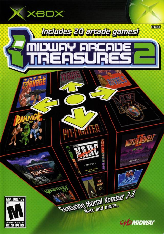 Front boxart of the game Midway Arcade Treasures 2 (United States) on Microsoft Xbox