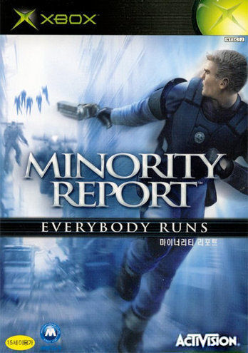 Front boxart of the game Minority Report - Everybody Runs (South Korea) on Microsoft Xbox