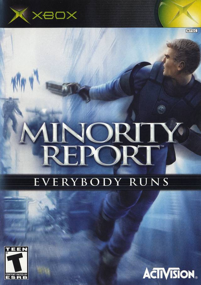 Front boxart of the game Minority Report - Everybody Runs (United States) on Microsoft Xbox