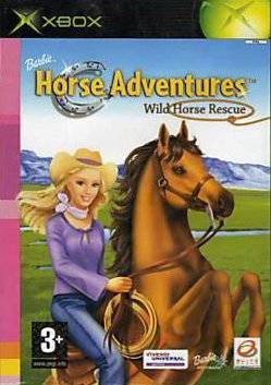 Front boxart of the game Barbie Horse Adventures - Wild Horse Rescue (Europe) on Microsoft Xbox