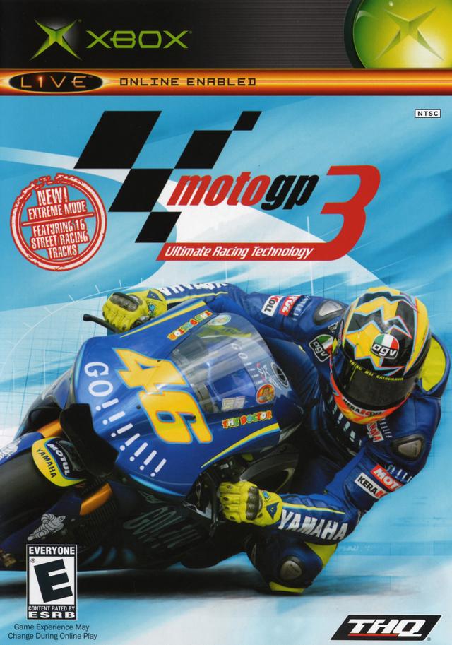 Front boxart of the game MotoGP 3 - Ultimate Racing Technology (United States) on Microsoft Xbox