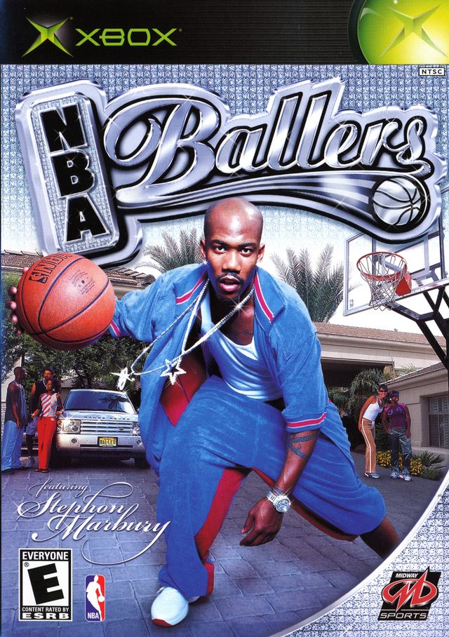 Front boxart of the game NBA Ballers (United States) on Microsoft Xbox