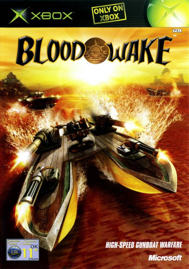 Front boxart of the game Blood Wake (Europe) on Microsoft Xbox